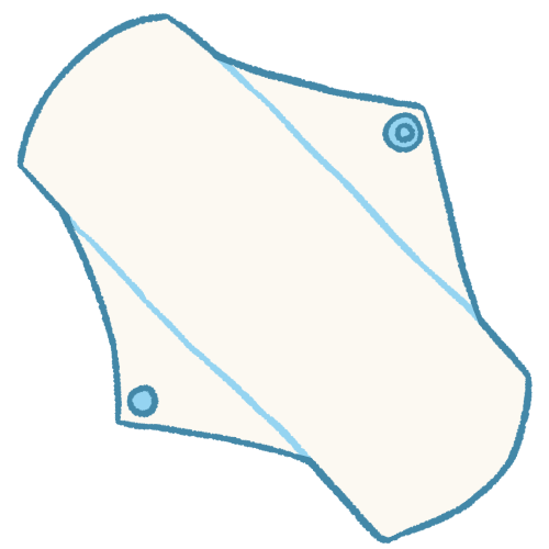  a white reeusable pad.